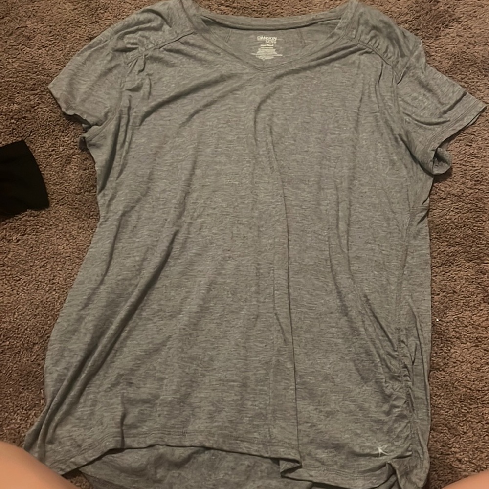 basic tee with rutched side